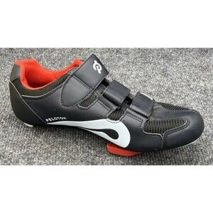 Peloton Mens Road Cycling Shoes EUR Size 40 USA 3-Bolt Delta Cleats Black Bike